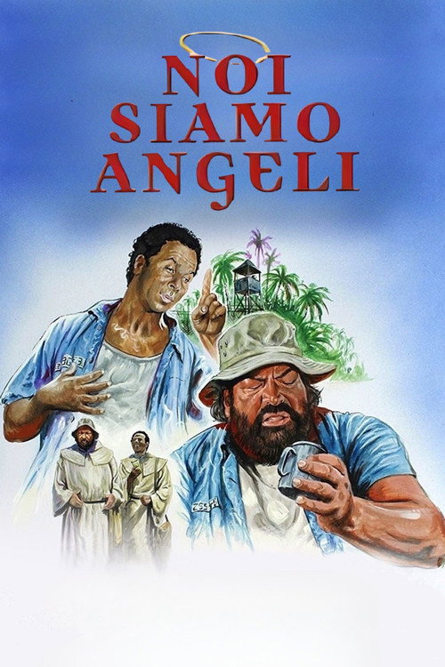 Poster Zwei Engel mit vier Fäusten