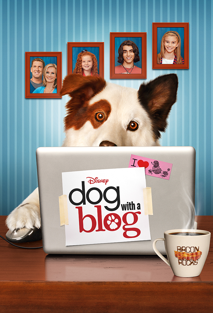 Poster Hund mit Blog