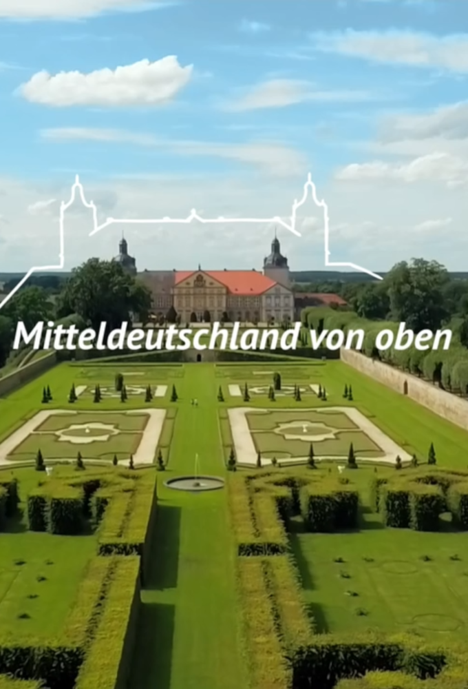 Poster Mitteldeutschland von oben