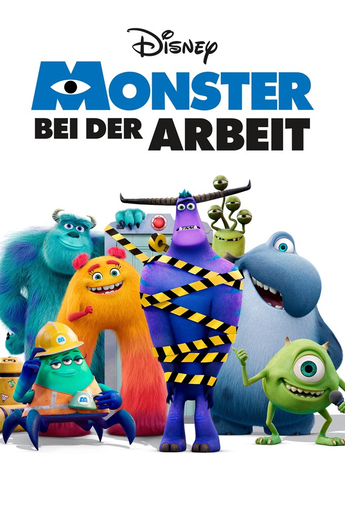 Poster Monster bei der Arbeit